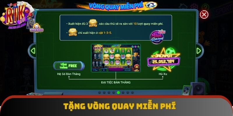 Có vòng quay miễn phí khi tích Scatter Có vòng quay miễn phí khi tích Scatter